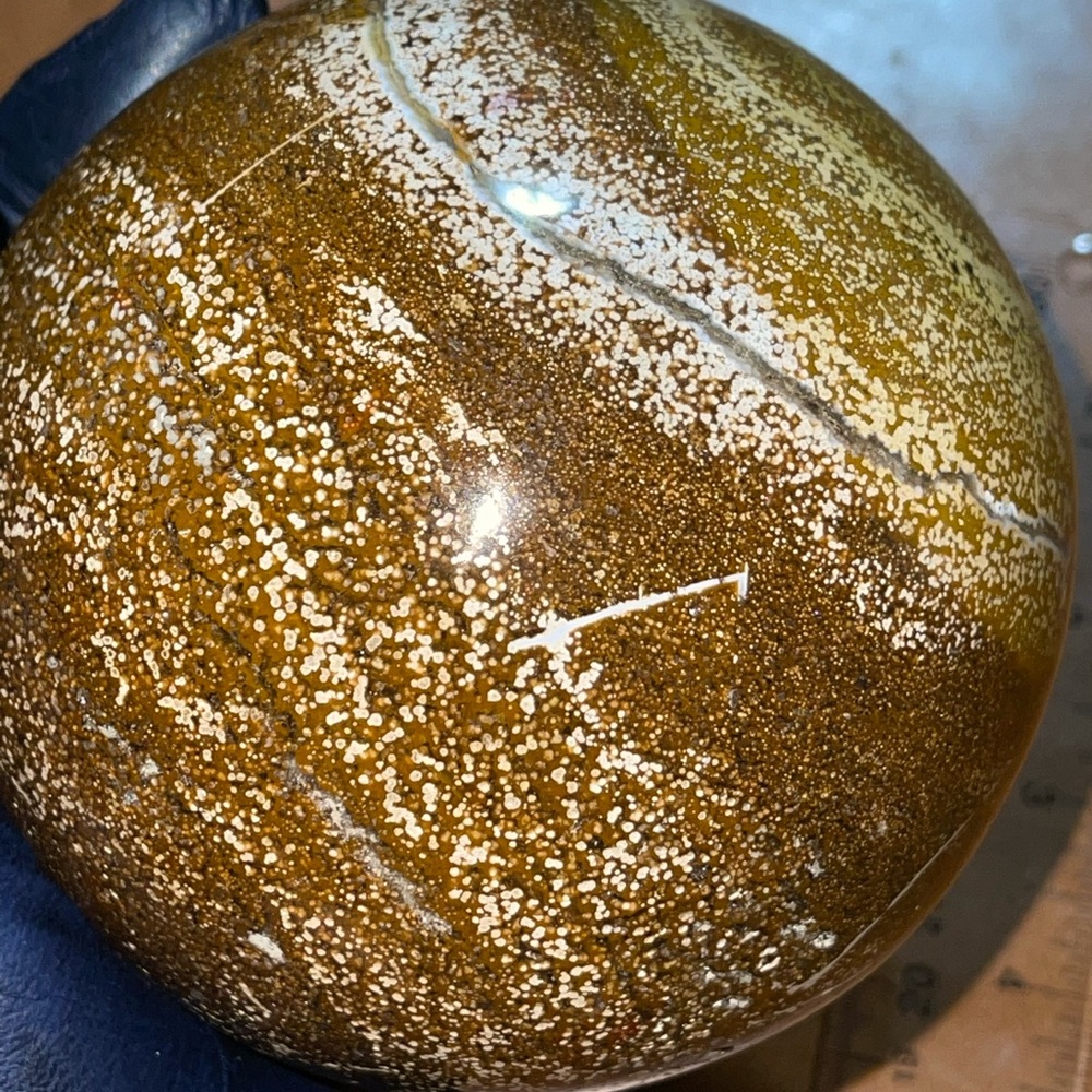 Large Ocean Jasper Sphere 💛HP💛 - Picture 13 of 16